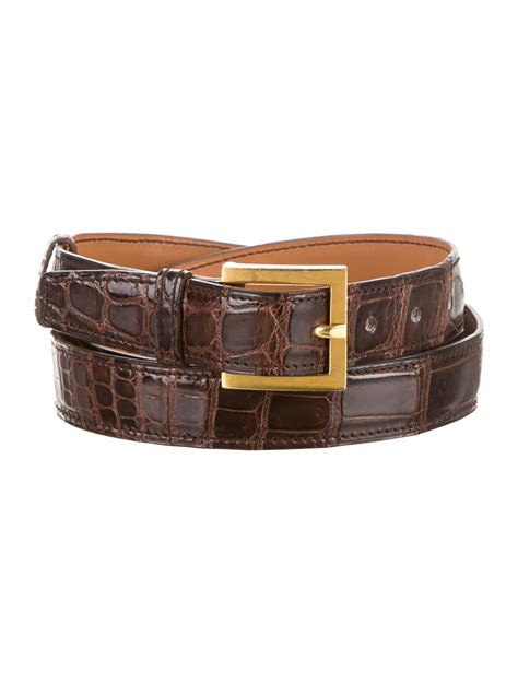 hermes crocodile skin belt